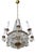 Classic Crystal Chandelier with Thirteen Bulbs For Sale