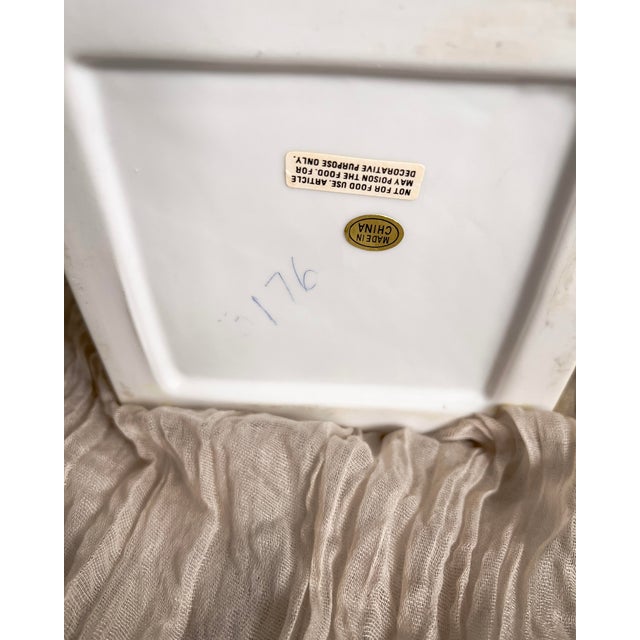 Oversized Neoclassical Style Porcelain Urn Vase With Hand-Painted Florals For Sale - Image 12 of 12