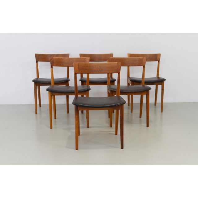 Danish Walnut Dining Room Set by Henry Rosengren Hansen for Brande, 1960, Set of 7 For Sale - Image 18 of 18