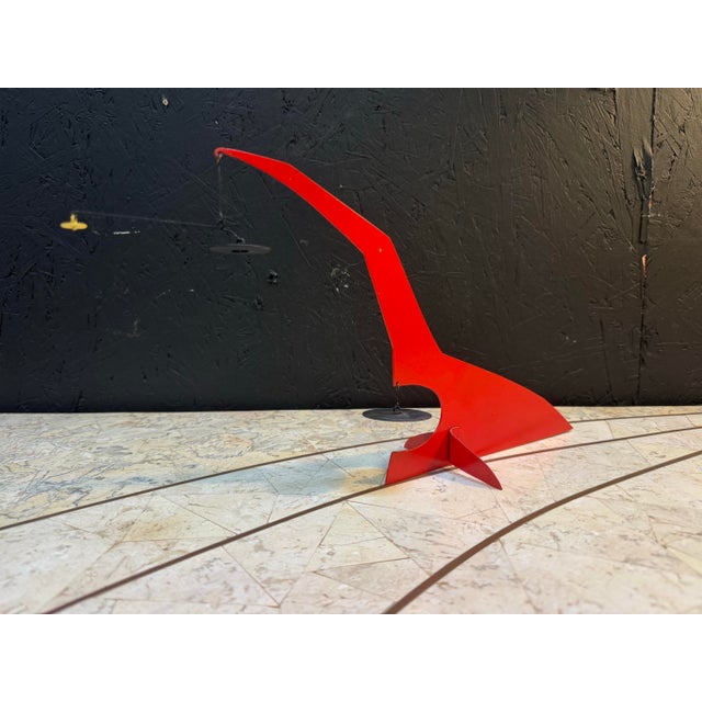 Metal Vintage Mobile Sculpture Signed by Graham Sears For Sale - Image 7 of 8