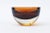 Glass Vintage Signed Murano Thick Walled Sommerso Glass Bowl Amber, Brown, Clear For Sale - Image 7 of 10
