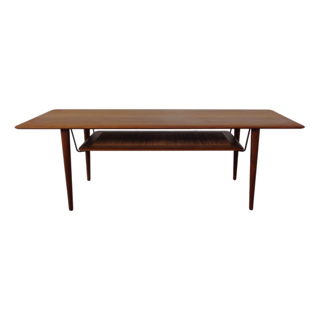 Model FD 516 Coffee Table in Teak by Peter Hvidt & Orla Mølgaard Nielsen for France & Son, 1950s For Sale