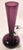 1970s Vintage Mid-Century Purple Art Glass Bud Vase With Clear Applied Handle For Sale - Image 5 of 6