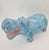 Original handmade decorative sculpture, ca. 1970–1980 An exceptionally decorative, large hippopotamus figure made of...