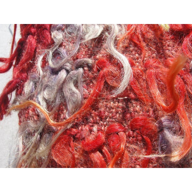 Orange Handmade Pillow Cushion Cover Case For Sale - Image 8 of 11