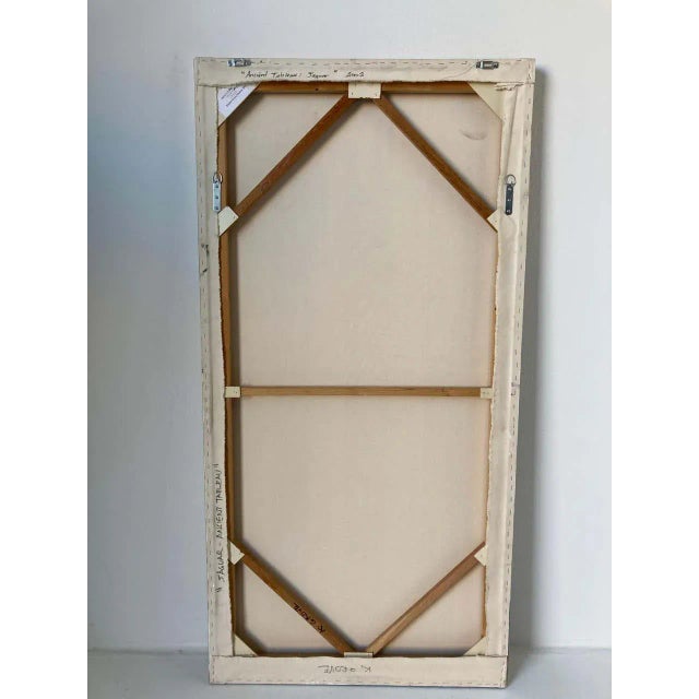 Mustard Large Oil on Canvas, Mayan Jaguar by Kindrie Grove 2002 For Sale - Image 8 of 13