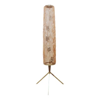 Brass and Glass Tripod Floor Lamp by Rupert Nikoll, 1960s For Sale