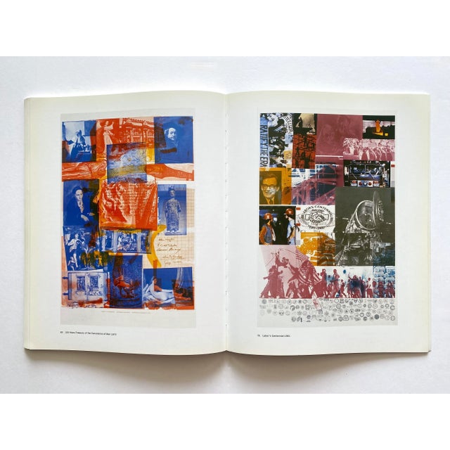 " Rauschenberg Posters " First Edition Lithograph Print Pop Art Exhibition Book For Sale - Image 11 of 12