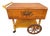 1940's Traditional Style Rolling Trolley Dry Bar Cart by Heywood Wakefield For Sale