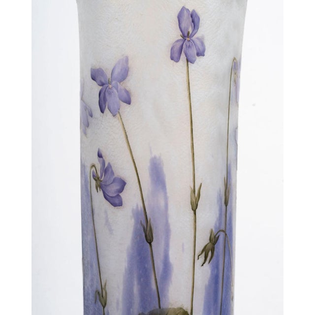 Violets Vase from Daum, 1905 For Sale - Image 6 of 8