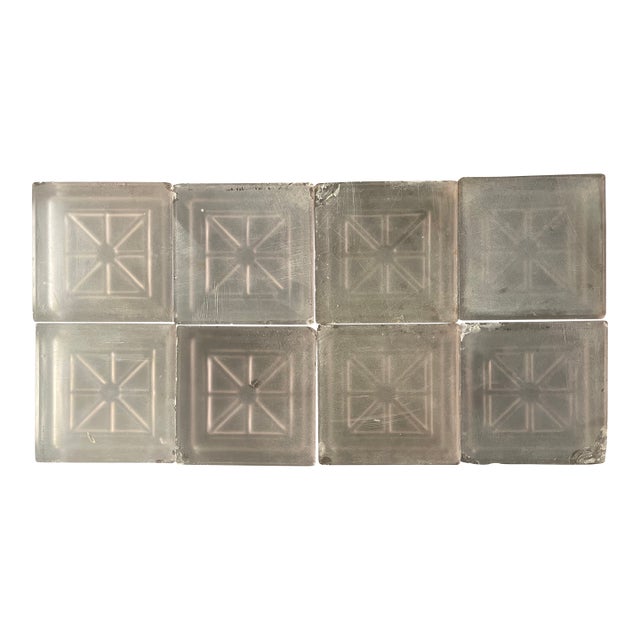 1920s Luxfer Glass Tiles X 6 [ 16 Available ] For Sale