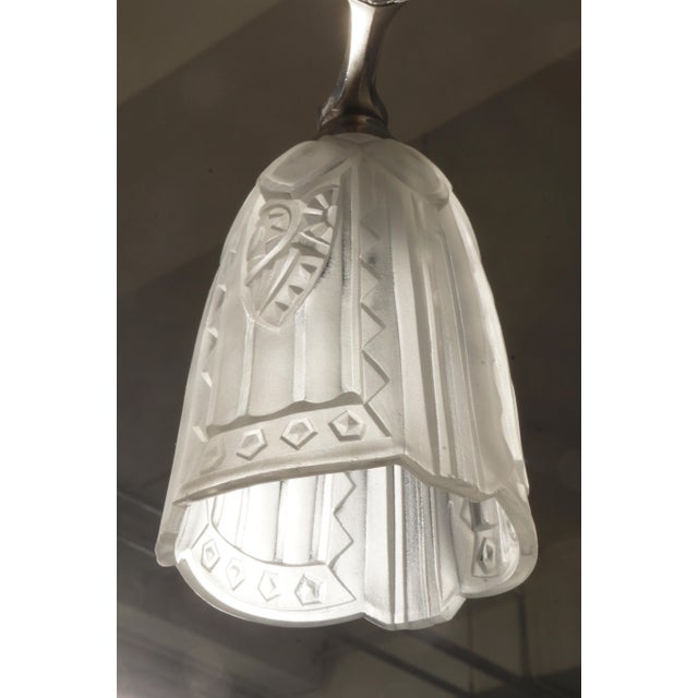 1930s French Art Deco Chandelier by Jamain & Frontisi For Sale - Image 10 of 14