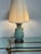 Chinoiserie Chinoiserie Celadon Table Lamp, Vintage For Sale - Image 3 of 12