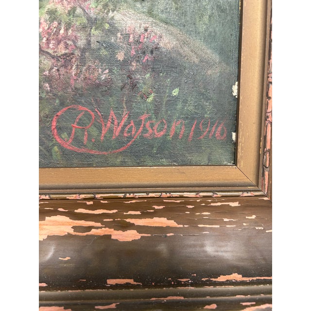 19th Century Robert Watson 19th Century Oil Painting of Scottish Highlands Sheep For Sale - Image 5 of 16