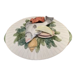 Fitz and Floyd Seafood Tureen, 1990’s