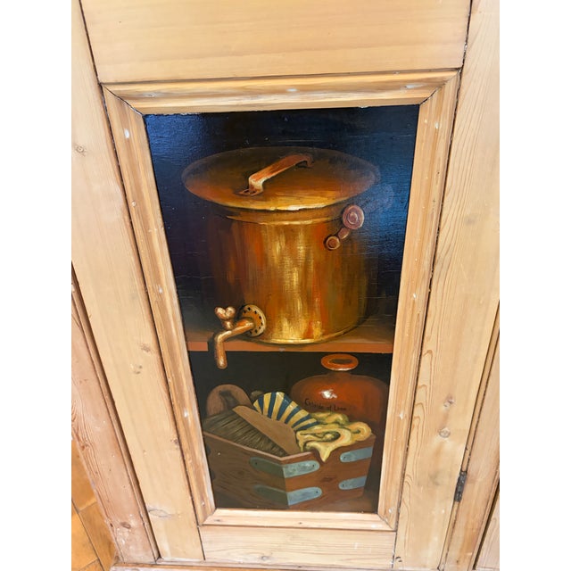 Antique 19th Century English Scrubbed Pine Cupboard For Sale - Image 10 of 12