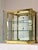 1970s 1970s Mastercraft Style after Brass and Glass Mirror Back and Base Tabletop Display Cabinet For Sale - Image 5 of 17