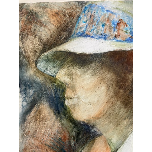 "The Critics," a large watercolor on paper by Knoxville artist Dot Galloway (1927–2015). Signed lower right. Titled on a...