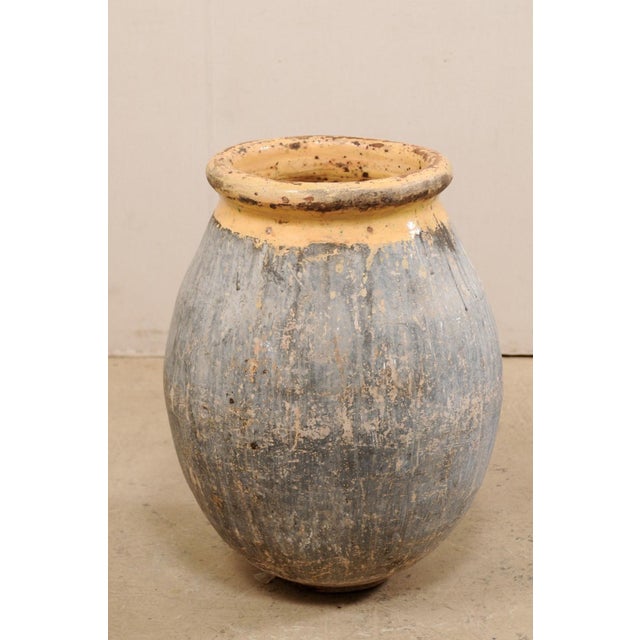 Antique French Biot Jar with Glazed Rim For Sale - Image 4 of 11