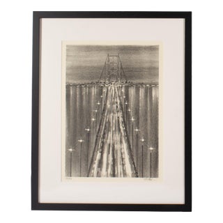 “Rush Hour” Lithograph Signed by Richard Florsheim For Sale