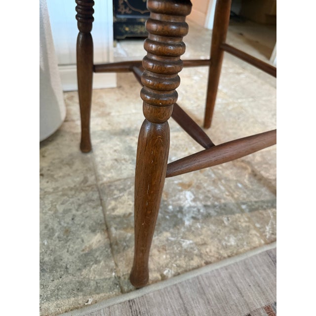 Early 20th Century Antique Windsor Style Spindle Back Chair For Sale - Image 5 of 12