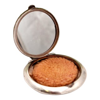 Silver Toiletry Box with Mirror For Sale
