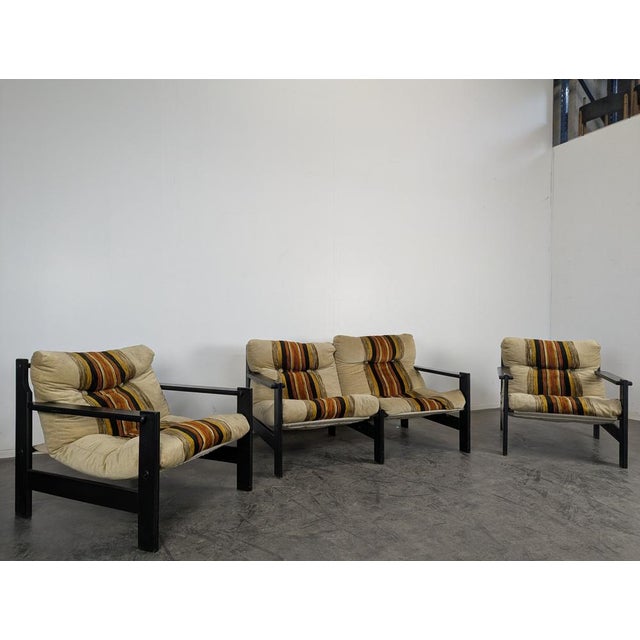 Scandinavian Sofa and Armchairs, Set of 3, in Very Good conditions.