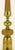 Japanese Fluted Wood & Brass Reverse Trefoil Base Table Lamp For Sale - Image 4 of 9