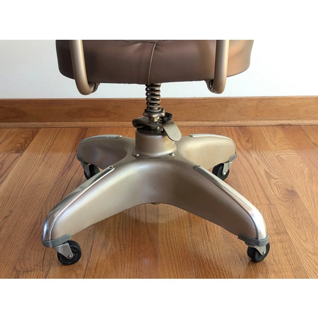 1940s Custom Tanker Office Chair - By Cosco For Sale - Image 10 of 12