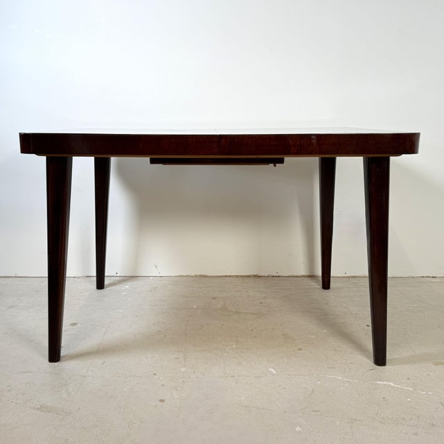 Halabala Extendable Dining Table by Jindrich Halabala for Up Závody, 1950s For Sale - Image 4 of 13