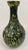 1960s Italian Mid-Century Handcrafted Green and Yellow Glass Vase For Sale - Image 4 of 8