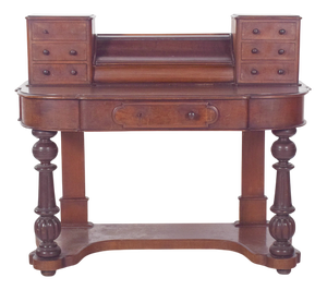 Antique English Desk with Carved Feet, 1890s