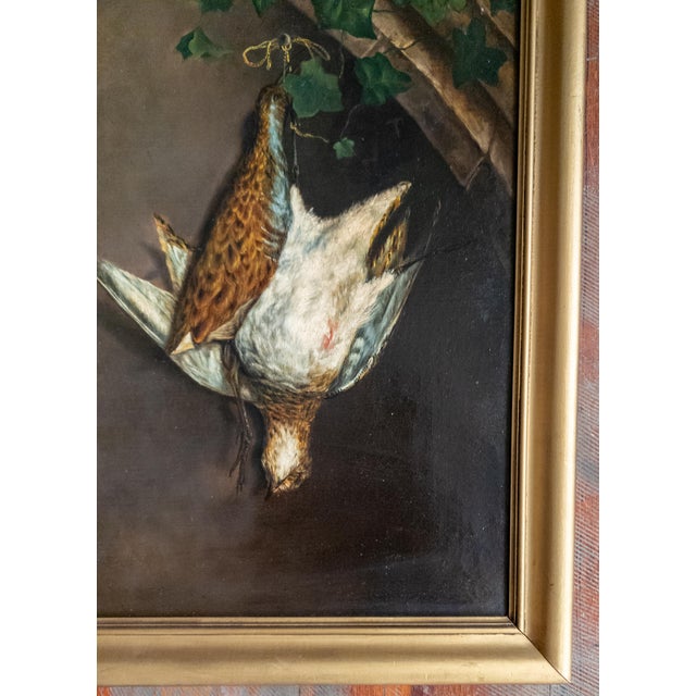 19th Century 19th Century Continental European Painting of Game Birds For Sale - Image 5 of 16