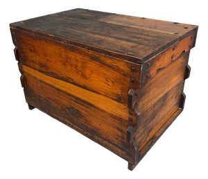 Vintage Japanese Wooden Box, 1920s