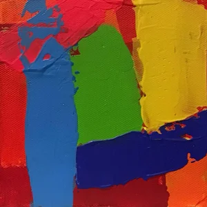 “CS012823” Contemporary Abstract Color Study Painting on Stretched Canvas