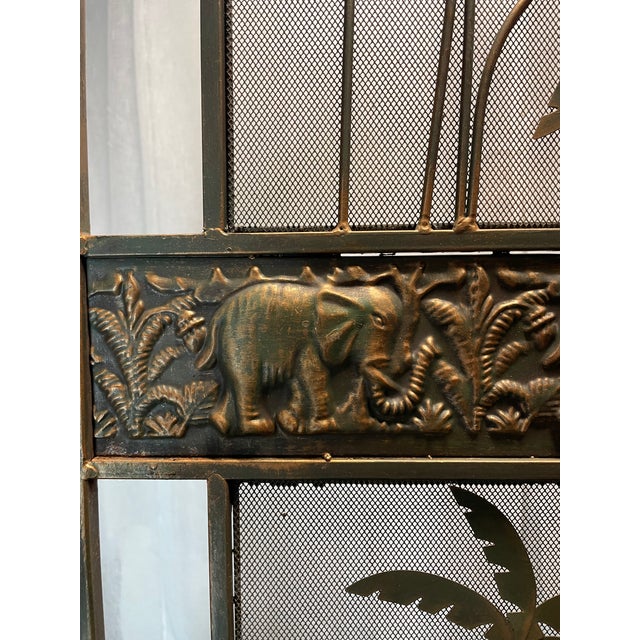 1980s 1980s Hollywood Regency 3 Panel Screen For Sale - Image 5 of 5