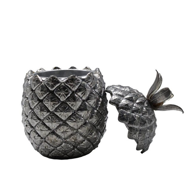 1970s Firenze Pewter Pineapple Ice Bucket Container by Mauro Manetti for Fonderie Darte, 1970s For Sale - Image 5 of 9