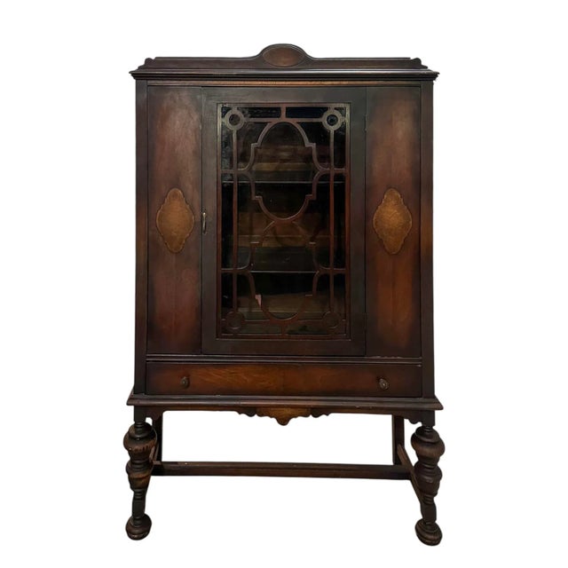 Meet my friend Jacob. A stately fellow with warm walnut and cherry stain. This Jacobean cupboard makes the perfect accent...