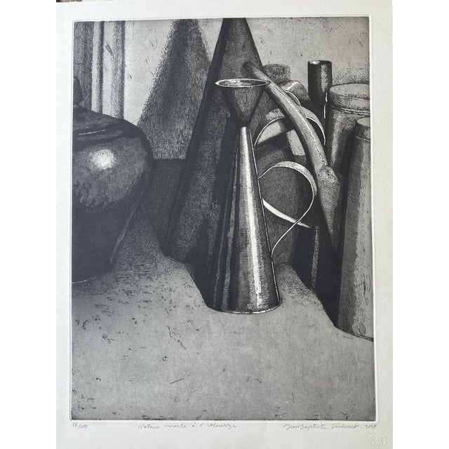 Jean-Baptiste Secheret, Still Life at the Alcurza, 2019, Etching For Sale - Image 6 of 6