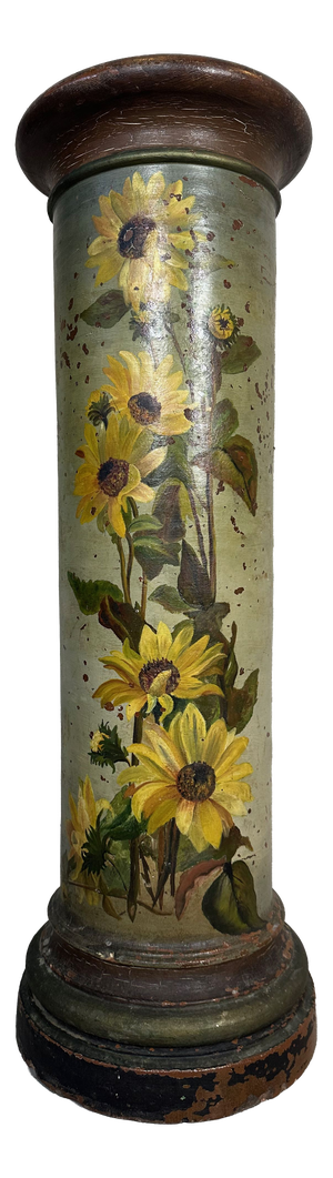 Antique French Column with Sunflowers, 1960s
