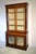 Mahogany Bookcase Cabinet Vitrine With Brass Lattice Doors For Sale In Philadelphia - Image 6 of 12