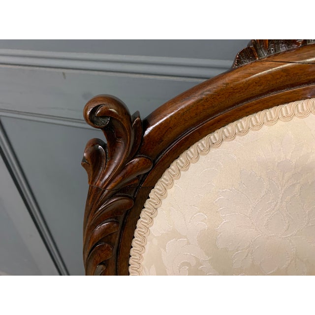 Late 19th Century Victorian Rosewood High Back Chair, 1870 For Sale - Image 5 of 14