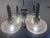 Vintage Space Age Sputnik Chandelier in Chrome-Plated Metal, Wooden Accents and Clear Ribbed Glass Shades by Emi Poljčane, Yugoslav, 1970s For Sale - Image 15 of 18