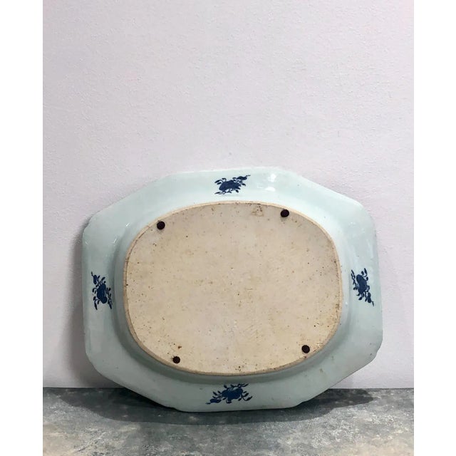 Circa 1830 Chinese Export Blue and White Platter For Sale - Image 4 of 6