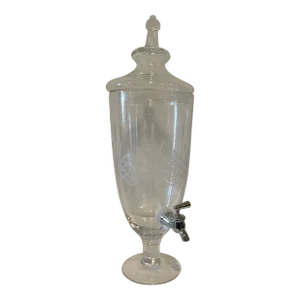 Etched Crystal Beverage Urn