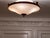 Neoclassical Empire Plafonniere Ceiling Lamp in Opaline Glass and Gilt Brass, 1940s For Sale - Image 14 of 15
