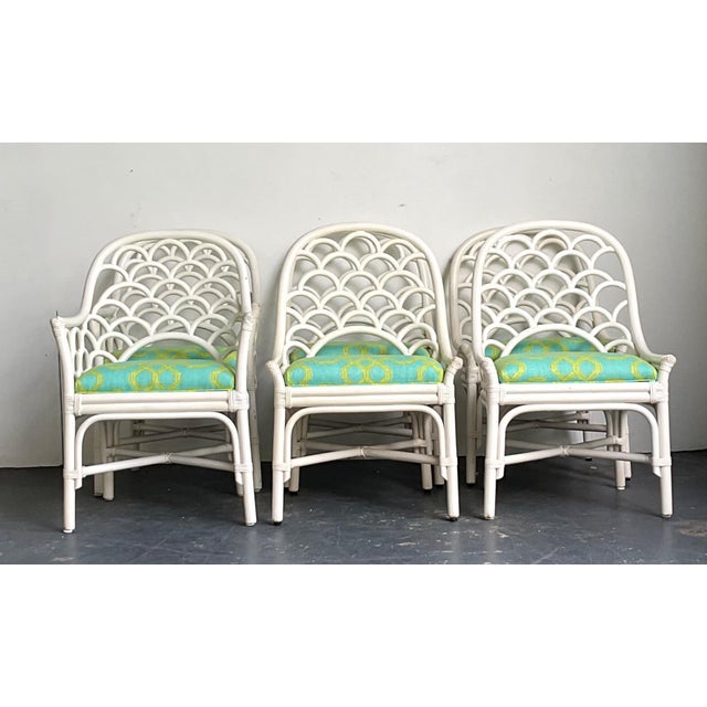 Chairs in Lilly Pulitzer for Lee Jofa “Well Connected” Set of 6 For Sale In West Palm - Image 6 of 10