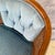 This pair of blue Louis XVI-style upholstered cane accent chairs each features a lovely tufted back. Even with minor...