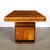 Art Deco Streamlined Book-Matched & Burled Walnut W/ Black Lacquer Dining Table For Sale - Image 12 of 18