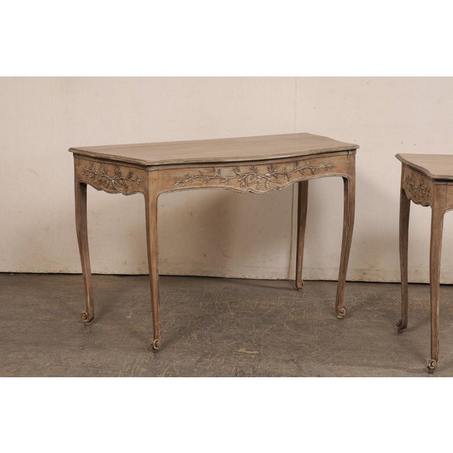 Elegant Pair 19th Century French Console Tables For Sale - Image 4 of 12